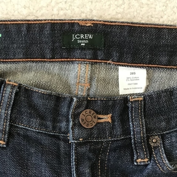 J Crew bootcut stretch blue jeans size 28S - Picture 4 of 8